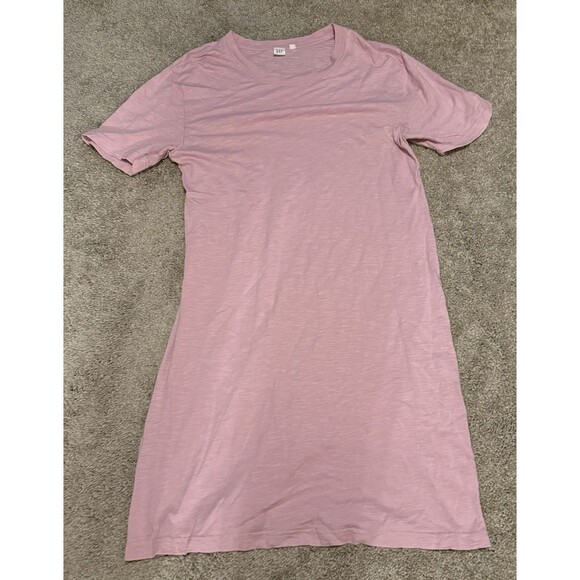 Gap T-shirt Dress Womens Size Large Tall  Pink Shift Short Sleeve - Picture 1 of 7